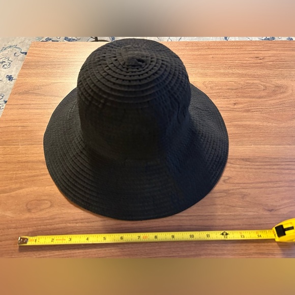 Peter Grimm black wide brim beach hat, sun hat, vacation, True Character, chic - Picture 8 of 11